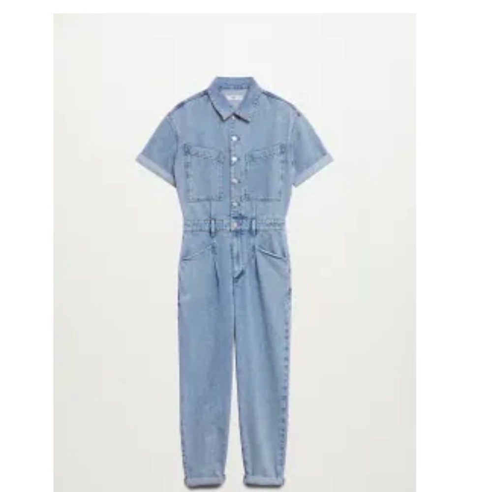 MANGO Denim Jumpsuit